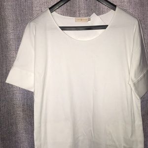 New Tory Burch White Tee Dress large with pockets